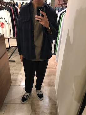 「MINEDENIM（マインデニム）のアイテム」を使った、15388696さん（メンズ・173cm）の秋コーディネート