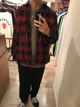 「MINEDENIM（マインデニム）のアイテム」を使った、15388696さん（メンズ・173cm）の秋コーディネート