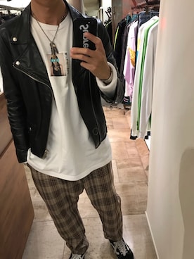 「GOD SELECTION XXX（ゴッドセレクショントリプルエックス）のアイテム」を使った、15388696さん（メンズ・173cm）の秋コーディネート