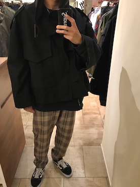 「ANREALAGE（アンリアレイジ）のアイテム」を使った、15388696さん（メンズ・173cm）の秋コーディネート