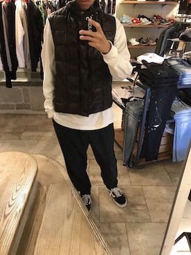 「EMMETI（エンメティ）のアイテム」を使った、15388696さん（メンズ・173cm）の冬コーディネート