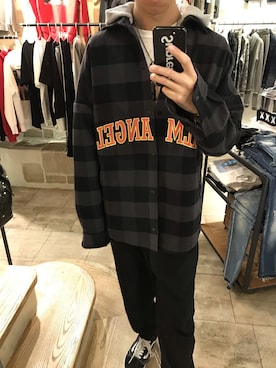 「Palm Angels（パームエンジェルス）のアイテム」を使った、15388696さん（メンズ・173cm）の冬コーディネート