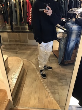 「Palm Angels（パームエンジェルス）のアイテム」を使った、15388696さん（メンズ・173cm）の冬コーディネート