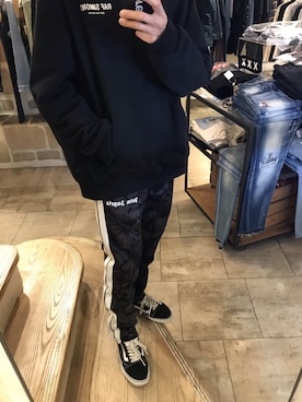 「Palm Angels（パームエンジェルス）のアイテム」を使った、15388696さん（メンズ・173cm）の冬コーディネート