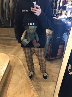 「GOD SELECTION XXX（ゴッドセレクショントリプルエックス）のアイテム」を使った、15388696さん（メンズ・173cm）の冬コーディネート