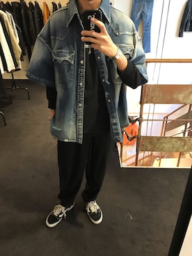 「kolor BEACON（カラービーコン）のアイテム」を使った、15388696さん（メンズ・173cm）の冬コーディネート