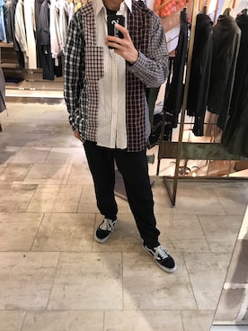 「kolor BEACON（カラービーコン）のアイテム」を使った、15388696さん（メンズ・173cm）の冬コーディネート