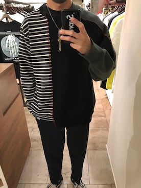 「kolor BEACON（カラービーコン）のアイテム」を使った、15388696さん（メンズ・173cm）の冬コーディネート