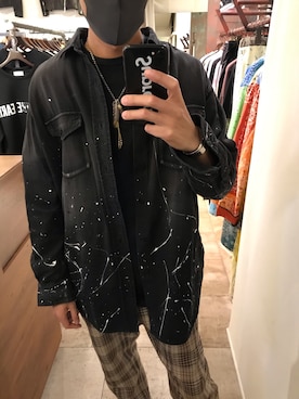 「MINEDENIM（マインデニム）のアイテム」を使った、15388696さん（メンズ・173cm）の冬コーディネート