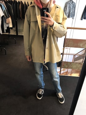 「ATON（エイトン）のアイテム」を使った、15388696さん（メンズ・173cm）の冬コーディネート