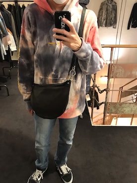 「BACKLASH（バックラッシュ）のアイテム」を使った、15388696さん（メンズ・173cm）の冬コーディネート