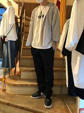 「OURET（オーレット）のアイテム（トップス）」を使った、15388696さん（メンズ・173cm）の夏コーディネート