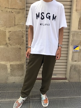 「MSGM（エムエスジーエム）のアイテム」を使った、15388696さん（メンズ・173cm）の夏コーディネート