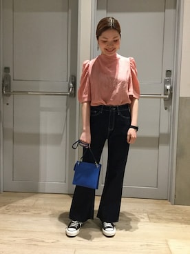 「LUC DNM （ラックデニム）のアイテム」を使った、ARAKIさん（レディース・156cm）の冬コーディネート