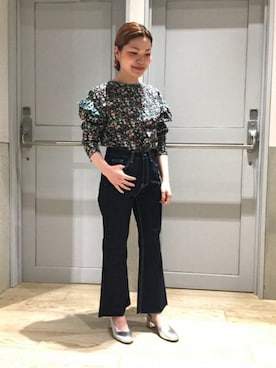 「LUC DNM （ラックデニム）のアイテム」を使った、ARAKIさん（レディース・156cm）の春コーディネート
