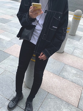 「neos（ネオス）のアイテム（カバーオール）」を使った、YUTOさん（メンズ・177cm）の秋コーディネート