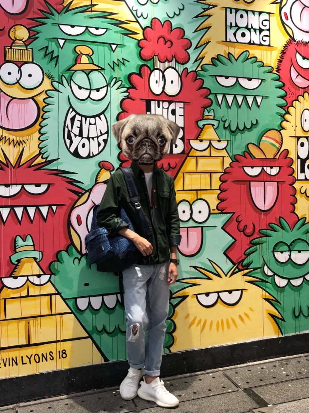 「CLOTのアイテム（ミリタリージャケット、グリーン系）」を使った、HOさん（メンズ・171cm）の春コーディネートの1枚目の写真