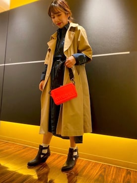 「diesel福岡」｜「アイテム（ジャケット/アウター）」を使った、こはまさん（レディース・156cm）の冬コーディネート