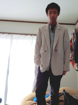 「soe（ソーイ）のアイテム（ジャケット/アウター）」を使った、ゆうきさん（メンズ・173cm）の冬コーディネート