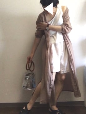 「FREE'S MART（フリーズマート）のアイテム（シャツワンピース）」を使った、LEI☆☆さん（レディース・158cm）の秋コーディネート