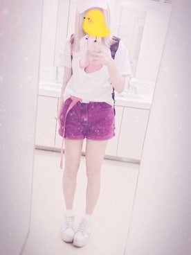 「Nile PERCH（ナイルパーチ）のアイテム（トップス）」を使った、深海ちゃんさん（レディース・156cm）の春コーディネート