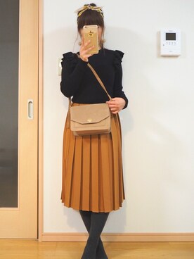 「MINIMUM（ミニマム）のアイテム（トップス）」を使った、mikaさん（レディース・152cm）の冬コーディネート