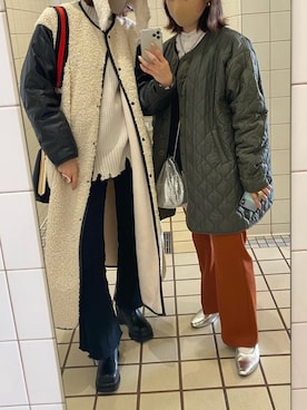 「STYLENANDA（スタイルナンダ）のアイテム（ブーツ）」を使った、𝒌𝒂𝒆𝒅𝒆さん（レディース・160cm）の春コーディネート
