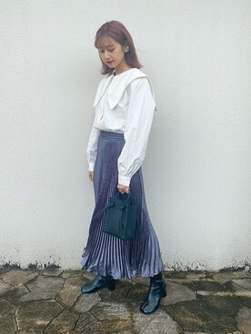 「Lilou（リル）のアイテム」を使った、𝒌𝒂𝒆𝒅𝒆さん（レディース・160cm）の春コーディネート