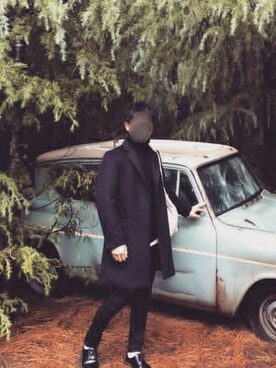「MHL.」｜「アイテム（チェスターコート）」を使った、hamakouさん（メンズ・180cm）の秋コーディネート