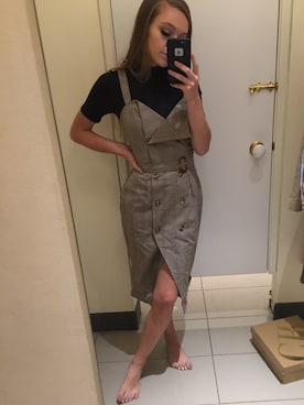 「business casual」｜「アイテム（ワンピース/ドレス）」を使った、Shanさん（レディース・163cm）の秋コーディネート