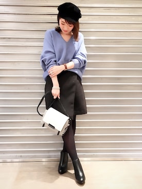 hanaeさん（レディース・153cm）の冬コーディネート