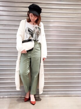 「Rick & Roy（リック アンド ロイ）のアイテム（バッグ）」を使った、hanaeさん（レディース・153cm）の春コーディネート