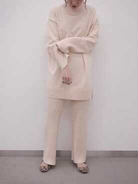 「ADAM ET ROPE'（アダムエロペ）のアニマルバレエ（バレエシューズ）」を使った、hanaeさん（レディース・153cm）の秋コーディネート