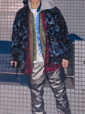 「MARTINE ROSE（マーティンローズ）のアイテム（ジャケット/アウター）」を使った、nietさん（メンズ・173cm）の秋コーディネート