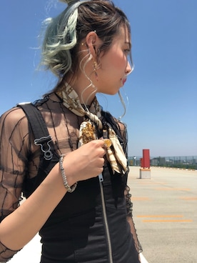 「DIESEL（ディーゼル）のアイテム（つなぎ/オールインワン）」を使った、natsuki otaさん（レディース・169cm）の春コーディネート