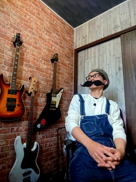 「８(eight)（エイト）のアイテム（オールインワン・サロペット）」を使った、hillkawaさん（メンズ・177cm）の春コーディネート