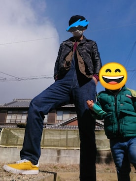 「８(eight)（エイト）のアイテム（オールインワン・サロペット）」を使った、hillkawaさん（メンズ・177cm）の冬コーディネート