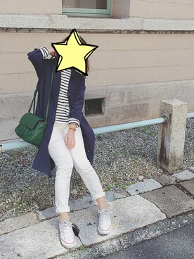 「bit blue（ビットブルー）のアイテム」を使った、ひーさん（レディース・153cm）の春コーディネート