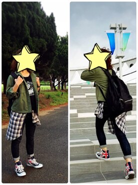 「COOLA（クーラ）のアイテム」を使った、ひーさん（レディース・153cm）の春コーディネート