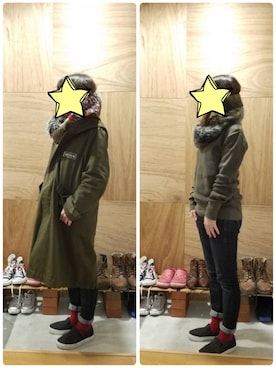 「VAIOUS（バイアス）のアイテム」を使った、ひーさん（レディース・153cm）の秋コーディネート