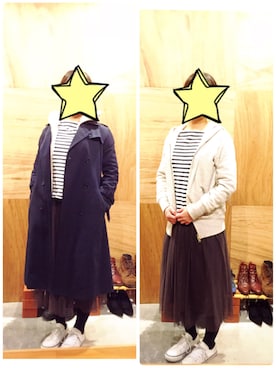 「LUCA/LADY LUCK LUCA（ルカ/レディラックルカ）のアイテム（トレンチコート）」を使った、ひーさん（レディース・153cm）の秋コーディネート