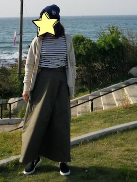 「179/WG（イチナナキュウダブルジー）のアイテム（パーカー、グレー系）」を使った、ひーさん（レディース）の春コーディネート