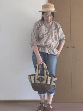 「PRIME PATTERN（プライムパターン）のアイテム」を使った、sakiさん（レディース・158cm）の夏コーディネート