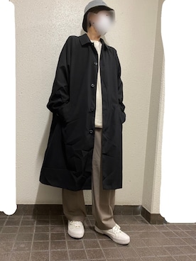 「WEGO（ウィゴー）のアイテム（ステンカラーコート）」を使った、rinrin8010さん（レディース・166cm）の春コーディネート