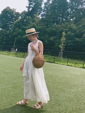 「公園コーデ」｜「アイテム（食器/キッチン）」を使った、AI♡さん（レディース・156cm）の夏コーディネート