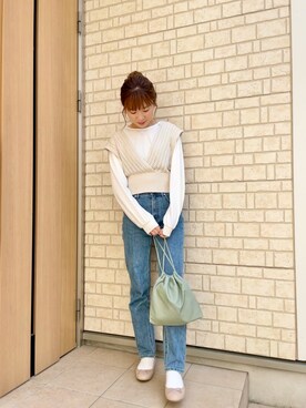 「ヤヌーク」｜AI♡さん（レディース・158cm）の春コーディネート