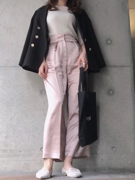 「theory（セオリー）のアイテム（バッグ）」を使った、maiさん（レディース・165cm）の春コーディネート