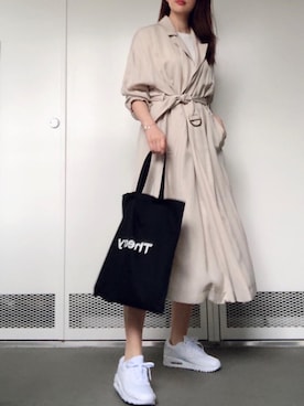 「theory（セオリー）のアイテム（バッグ）」を使った、maiさん（レディース・165cm）の春コーディネート