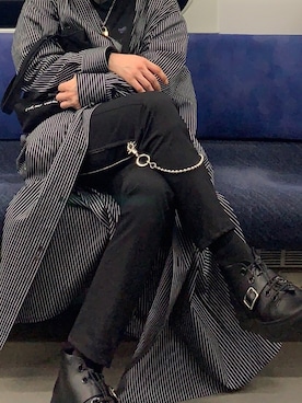 黒さん（メンズ・165cm）の冬コーディネート