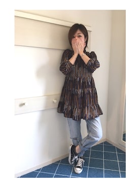 「SHIPS（シップス）のアイテム（アナログ腕時計）」を使った、greenさん（レディース・159cm）の春コーディネート